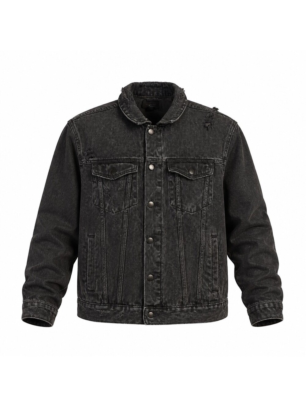 Forever 21 Black Denim Jacket Men's Size L